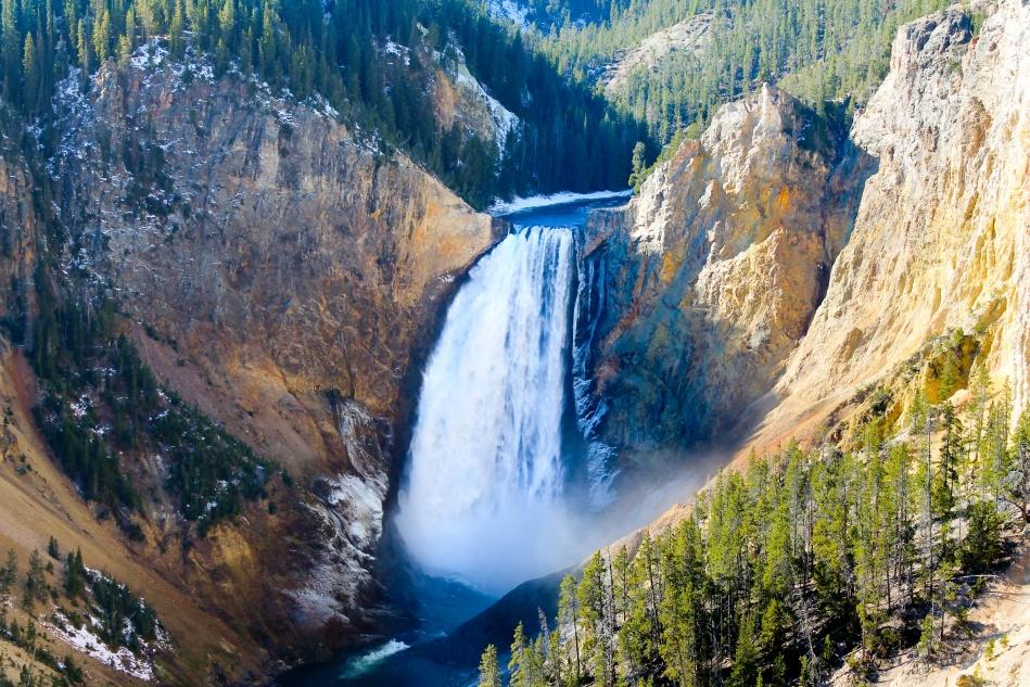 Lower Falls of the Yellowstone Hike near Yellowstone National Park