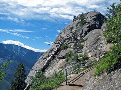Hike and Rock Climb at Moro Rock near Tulare, California. Maps, directions, and reviews. Hike through the mountains of Sequoia National Park and you will come to Moro Rock, which offers views of the Great Western Divide. With 400... (image: Moro Rock Trail added by cteicheira)