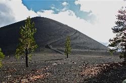 Hike at Cinder Cone and the Fantastic Lava Beds near Lassen County, California. Maps, directions, and reviews. One of the four types of volcanos found in Lassen Volcanic National Park, Cinder Cone stands at 6,907 ft elevation and... (image: Cinder Cone Volcano courtesy of LassenNPS↗)