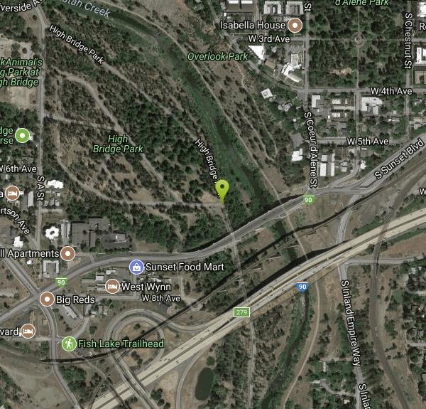 High Bridge Park Disc Golf Course Disc Golf near Spokane, Washington