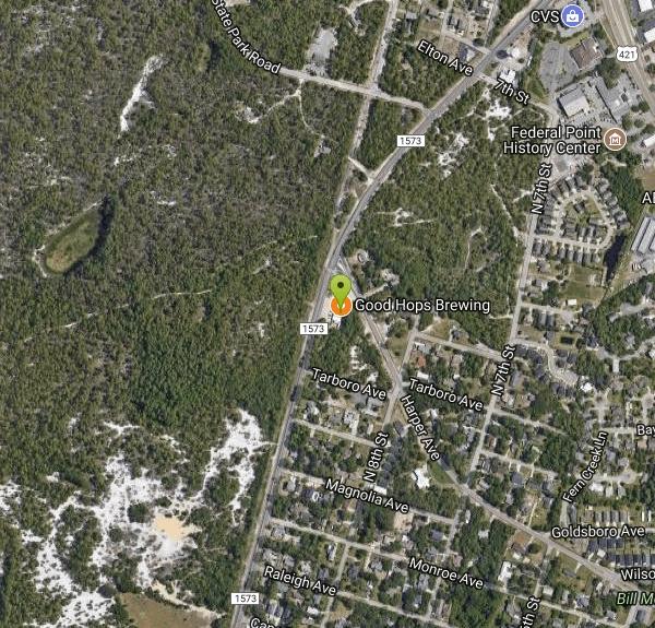 Trinity Disc Golf Course at Good Hops Brewing Disc Golf near Carolina Beach, North Carolina