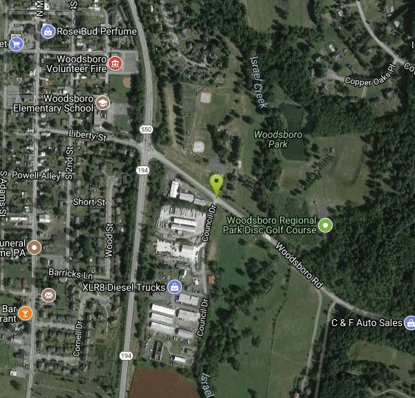 Woodsboro Park Disc Golf Course Disc Golf near Woodsboro, Maryland