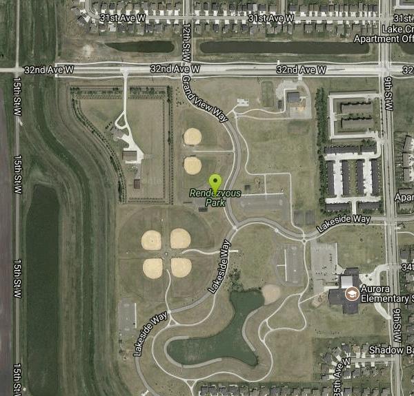 Rendevous Park North 9 Disc Golf near West Fargo, North Dakota Free Arenas