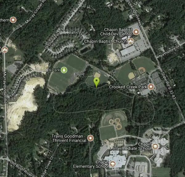 Crooked Creek Park Disc Golf near Chapin, South Carolina Free Arenas