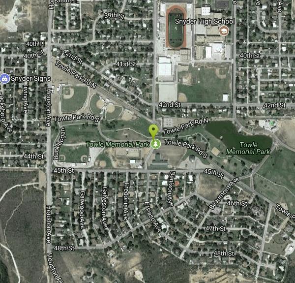 Towle Park Disc Golf Course Disc Golf near Snyder, Texas Free Arenas