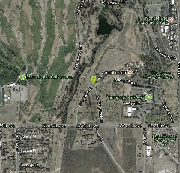 Disc Creek Disc Golf Course at Thompson Park Disc Golf near Amarillo