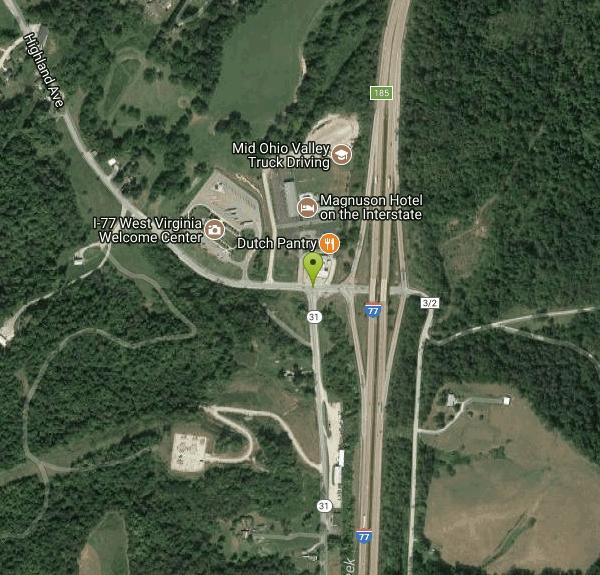 Wood County Veterans Memorial Park Disc Golf near Williamstown, West