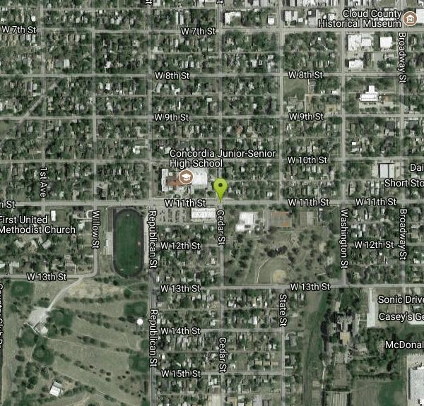 City Park Disc Golf near Concordia, Kansas Free Arenas