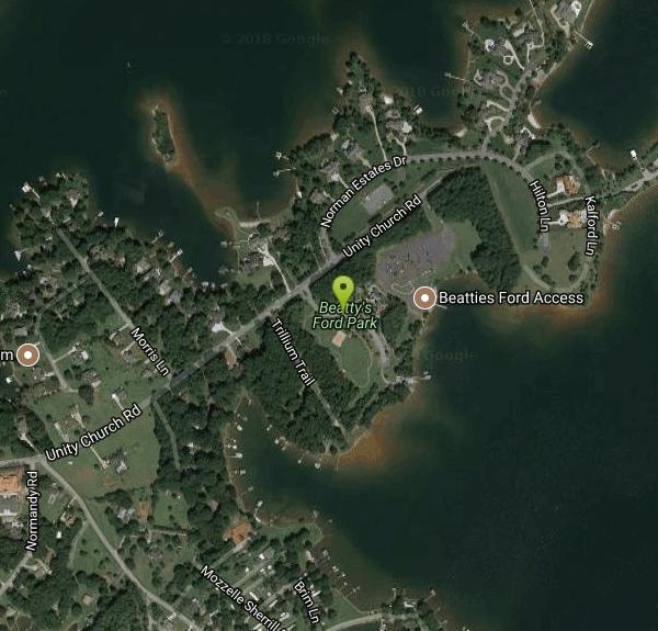 Beatty's Ford Park Disc Golf near Denver, North Carolina Free Arenas