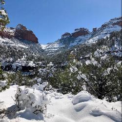 Canoe, Hike, and Mountain Bike at Huckaby Trail near Sedona, Arizona. Maps, directions, and reviews. On the hunt for adventure? Established in 1998, Huckaby Trail is just the adventuresome route for both avid hikers and mountain... (image: Snowy Views  courtesy of Guylaine↗)
