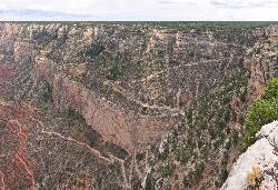 The top of the Bright Angel Trail courtesy of Grand Canyon National Park&nearr; (Public domain&nearr;)