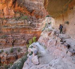 North Kaibab Trail in Redwall courtesy of National Park Service↗