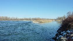 River looking East (upstream) courtesy of Ray Hannah↗