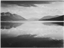 Evening on Lake McDonald, by Ansel Adams