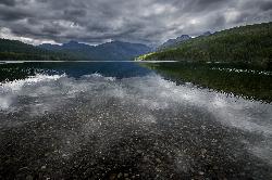 Storm light over Kintla Lake courtesy of GlacierNPS&nearr; (Public domain&nearr;)
