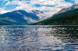 Cooling off in Kintla Lake courtesy of aparlette&nearr; (CC BY 2.0&nearr;)