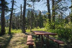 Rising Sun Campground among the trees courtesy of GlacierNPS&nearr; (Public domain&nearr;)