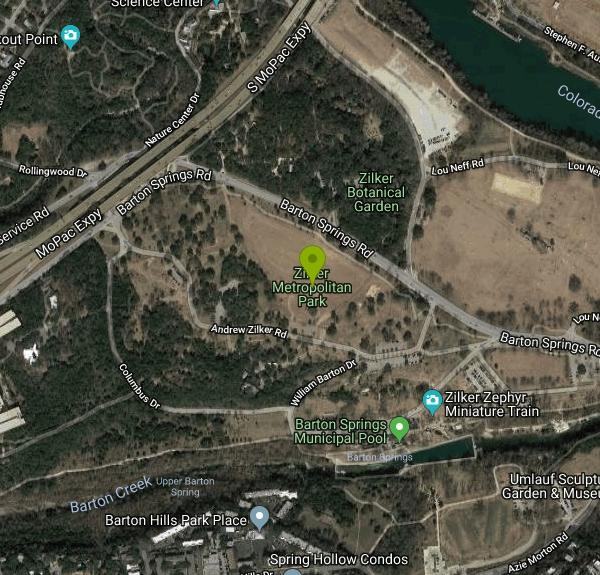 Zilker Park Hike and Swim near Austin, Texas Free Arenas