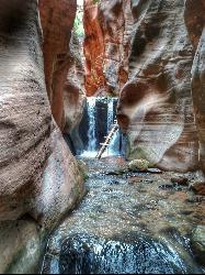 The lower falls of Kannara Falls courtesy of Cassi Gurell↗