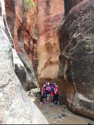 Beginning of Slot canyon by Tyler Burgener