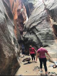 Slot canyon section of Kanarra Falls by Tyler Burgener