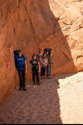 Family at the entrance to Coyote Gulch courtesy of Jake Law↗