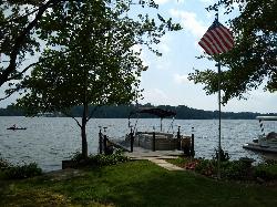 A private dock on Guilford Lake at Hanoverton courtesy of j33pman&nearr; (CC BY-SA 2.0&nearr;)