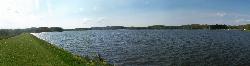 Guilford Lake seen from the dam courtesy of Roseohioresident&nearr; (CC BY-SA 4.0&nearr;)