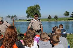 A school group at Maumee Bay with the Ohio DNR Division of Wildlife. courtesy of USFWSmidwest&nearr; (Public domain&nearr;)