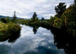 The Snoqualmie River near Duvall in autumn, after the summer swimming season courtesy of Steve Ginn from Western Washington, United States&nearr; (CC0&nearr;)