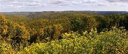 The Susquehannock State Forest ridges that surround Lyman Run, seen from Little Lyman Vista in Potte courtesy of Nicholas&nearr; (CC BY 2.0&nearr;)