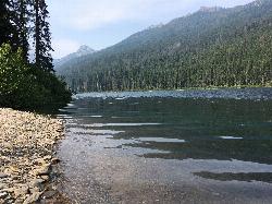 Waptus Lake in the Alpine Lakes Wilderness, reached by the Waptus River Trail from the Salmon La Sac
