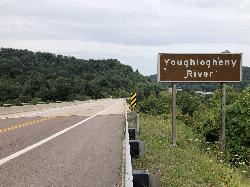 The Youghiogheny River bridge on Maryland 42 in Friendsville, the nearest town to Mill Run courtesy of Famartin&nearr; (CC BY-SA 4.0&nearr;)