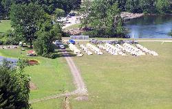 Cyclists camped at the Corps of Engineers Outflow Campground on Youghiogheny River Lake courtesy of U.S. Army Corps of Engineers from USA&nearr; (CC BY 2.0&nearr;)