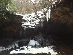 Falls within Raccoon Creek State Park. courtesy of VitaleBaby at English Wikipedia&nearr; (Public domain&nearr;)