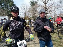 Riders gathering in the gravel lot at Hop Brook Lake before the Hop Brook Dam race courtesy of k.steudel&nearr; (CC BY 2.0&nearr;)