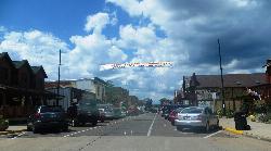 Hayward, Sawyer County, which brands itself the home of the American Birkebeiner. courtesy of Bjoertvedt&nearr; (CC BY-SA 3.0&nearr;)