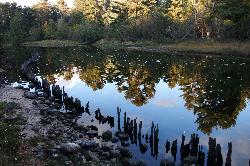 The Big Sable River inside the park, the channel that separates the Lake Michigan and Hamlin Lake be courtesy of NOAA Great Lakes Environmental Research Laboratory&nearr; (CC BY-SA 2.0&nearr;)