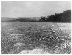 Port Henry seen from the north along the Lake Champlain shore courtesy of Miscellaneous Items in High Demand, PPOC, Library of Congress&nearr; (Public domain&nearr;)