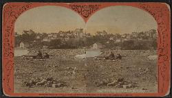 Nineteenth century stereoscopic view of the Port Henry waterfront on Lake Champlain courtesy of Stoddard, Seneca Ray, 1844-1917 , 1844-1917 -- Photographer&nearr; (Public domain&nearr;)
