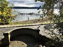 Another view of the historic stairway linking upper Colman Park down toward Lake Washington Boulevar courtesy of Jon Roanhaus&nearr; (CC BY-SA 4.0&nearr;)