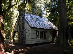 The 1937 La Wis Wis Guard Station, built by the Civilian Conservation Corps