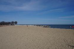 McKinley Beach in early spring, before the swim season opens. courtesy of Michael Barera&nearr; (CC BY-SA 4.0&nearr;)