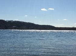 Beltzville Lake from the shoreline inside the state park. courtesy of JohnDziak&nearr; (CC0&nearr;)