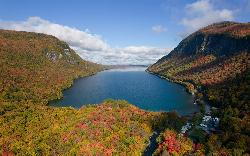 The south end of Lake Willoughby from above, showing the wooded southwest shoreline where the cove s courtesy of King of Hearts&nearr; (CC BY-SA 4.0&nearr;)