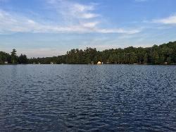 Open water of Old Forge Pond looking toward the far wooded shore. courtesy of Guitarbogus&nearr; (CC BY-SA 4.0&nearr;)