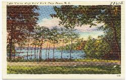 Vintage postcard view of Lake Marcia in High Point Park. courtesy of Boston Public Library&nearr; (CC BY 2.0&nearr;)