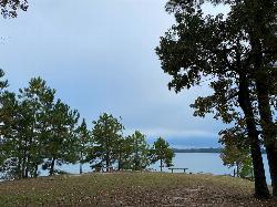 Benches on a grassy rise above the lake at Lanier Park. courtesy of atlnature&nearr; (CC BY 2.0&nearr;)